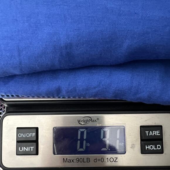 Kenar Linen Blue Sleeveless Dress Size 8 Natural & Breathable - Picture 12 of 12